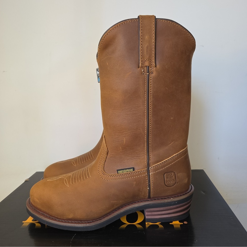Dan Post DP69691 Men’s Waterproof Steel Toe Western Work Boots 8 EW BRAND NEW